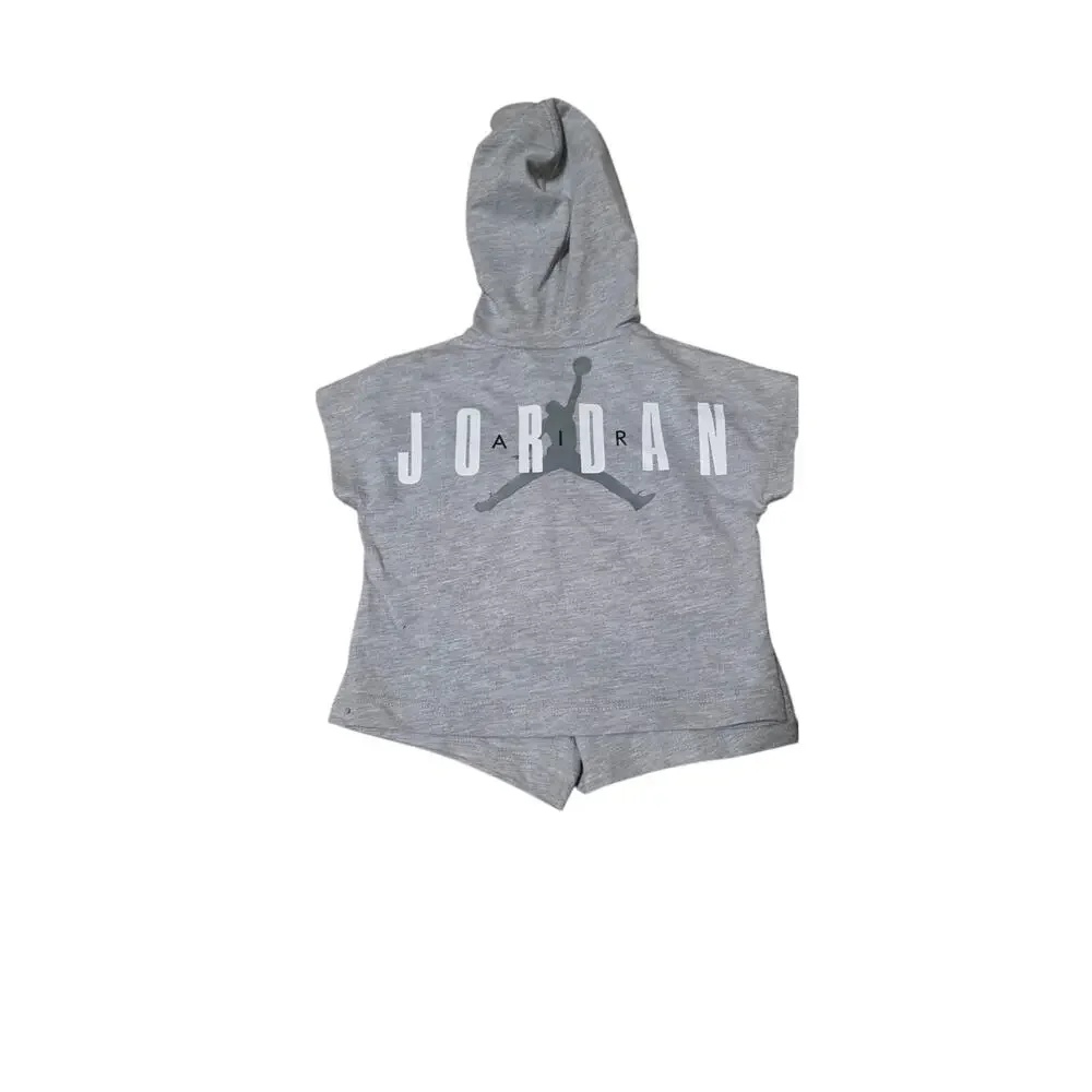 Air Jordan Toddler Outfit 2T Gray Hoodie Shorts Set NWT - Picture 4 of 4